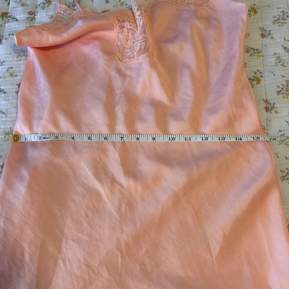 Vintage Victoria's Secret Gold Label Union Made in USA Pink Lingerie Slip Dress - Picture 4 of 11